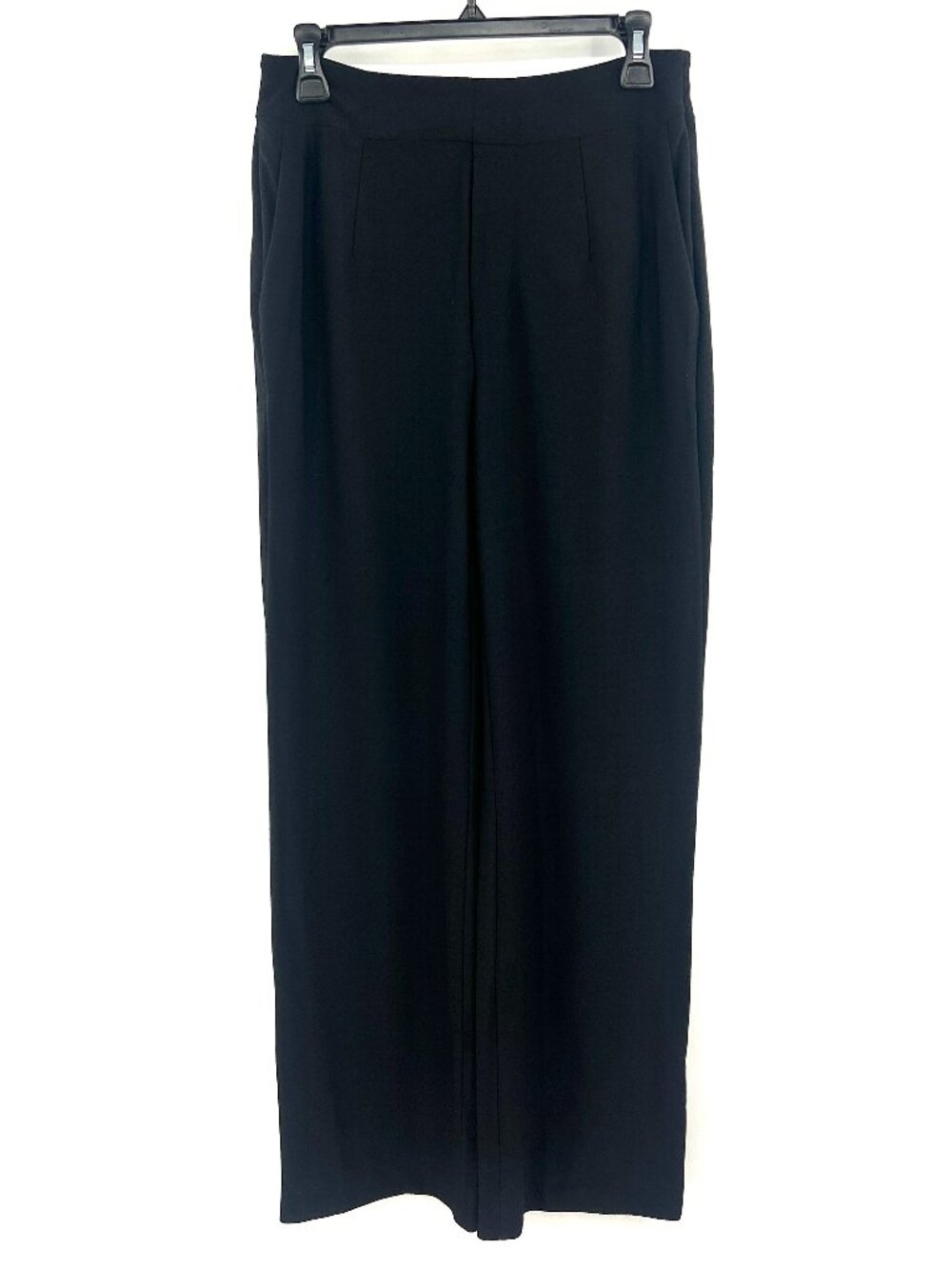 Lysse Black Pull On Wide Leg Textured Pants Women's Medium